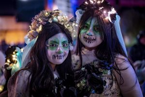 Children dressed up for Halloween at Derry Halloween Parade