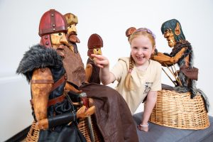 Lila Rose with some of the Clydebuilt puppets that will be on display in a special exhibition at Ards Puppet Festival on 26 and 27 October.